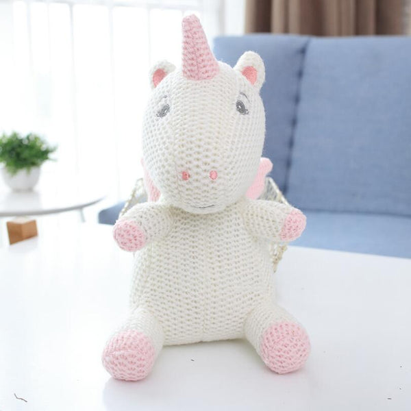 Knitted Unicorn Plush